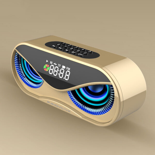 Colorful lights, dual speakers, digital buttons, song, Bluetooth speaker - Image 7