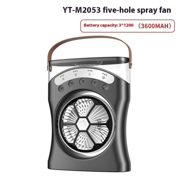 Portable Fan Portable Mini Humidifier Fan Water Spraying Fan Rechargeable Cooler Air Adjustment Fan For Hot Weather - Image 8