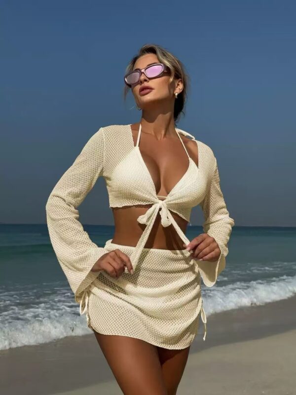 Pure Desire Blouse Split Banded Bikini Suit - Image 7